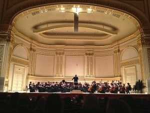 Hillgrove performing at Carnegie Hall in 2014.